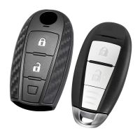 【cw】 Carbon fiber Pattern Soft Silicone Protect Car key Case Cover for SUZUKI Swift Sport SX4 SCROSS