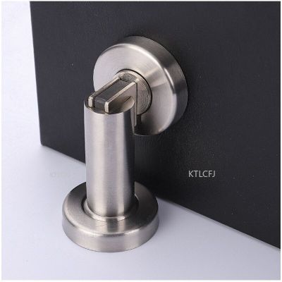 Anti-collision Device Strong Magnetic Stopper Room 304 Stainless Steel Door Suction Punch Free Wall Silent Furniture Hardware Door Hardware Locks