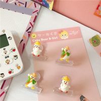 6pcs/lot Kawaii duck memo Clip Decorative Bookmark Binder File Clips School Office Stationery Accessories