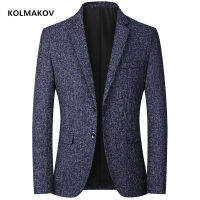 KOLMAOV 2021 new arrival spring&amp;autumn high quality casual blazer men,mens suits jackets ,casual blazers men plus-size M-4XL