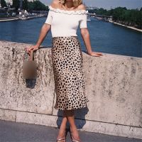 【CW】 Skirt Waist Leopard Print Fashion Decorated A Hot Sale Straight Clubwear