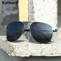 ROSHARI A75 Sunglasses Men Polarized nd Classic Metal Pilot Glasses For Women Brown Lens Fashion Style UV400 Gafas De Sol