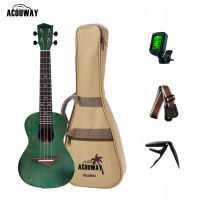 ACOUWAY 23นิ้วคอนเสิร์ตอูคูเลเล่สี Sapele 4สายฮาวายเริ่มต้นอูคูเลเล่ของขวัญวันเกิด