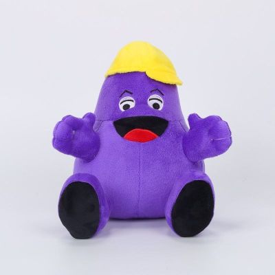 Cross-border hot selling Grimace shake Yellow Hat purple grimace milkshake monster plush doll toy