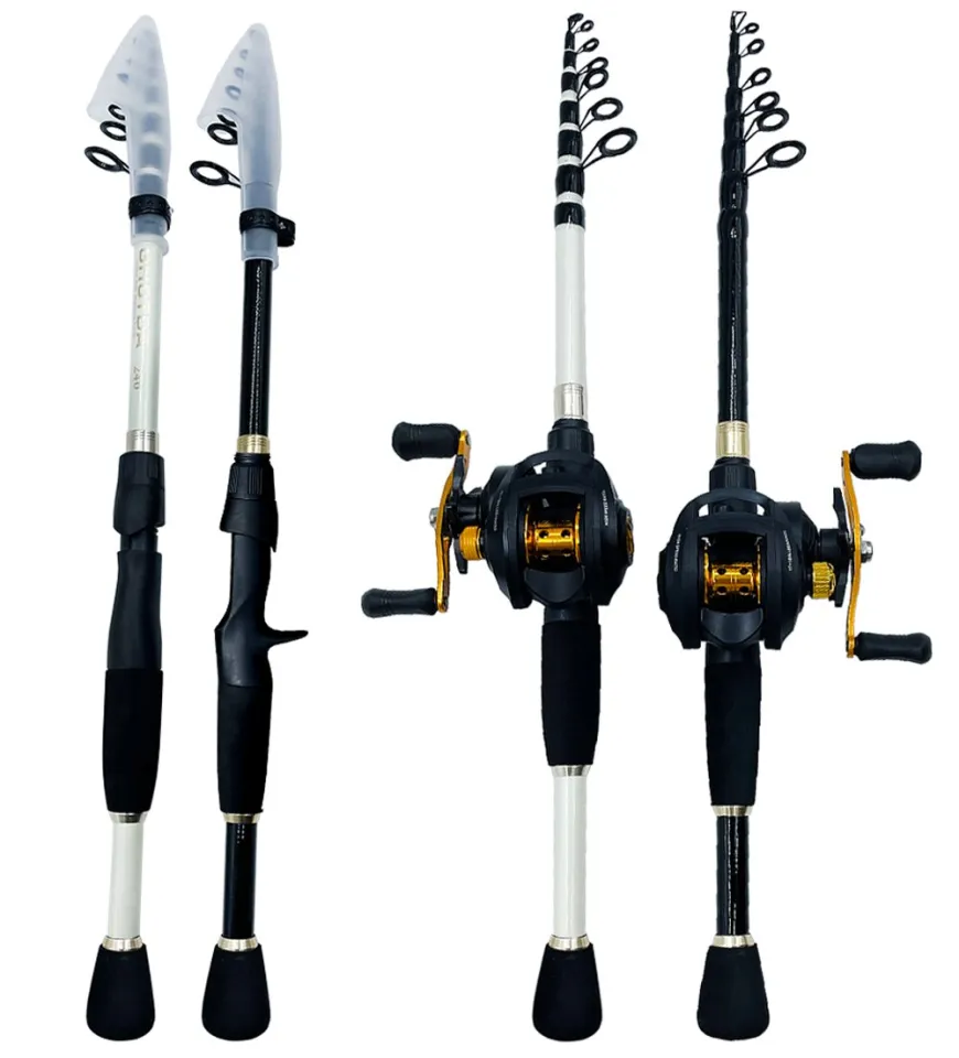 GHOTDA Fishing Set Casting/Spinning Rod and Reel Combo Portable Ultralight  Travel Boat Rod Single Rod/Set Strong Fishing Kit