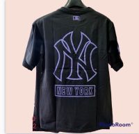 เสื้อยืดคอกลม MLB คอกลมผ้าฝ้าย 100% Cotton Comfort Breathable S-5XL