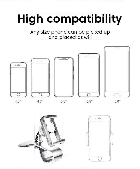 แผงหน้าปัดรถเคลื่อนที่ที่วางโทรศัพท์คลิปหนีบที่วางโทรศัพท์มือถือในจีพีเอสรถยนต์ตัวยึดรองรับเหมาะสำหรับ-samsung-ที่ยึดโทรศัพท์ในรถแบบพกพา