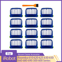 ตัวกรอง HEPA สำหรับ IRobot Roomba 500 600 Series 610 620 625 630 650 660 680 690หุ่นยนต์กวาดเครื่องดูดฝุ่นเปลี่ยนชุด