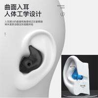 1 pair of silicone swimming waterproof shower ear protectors in a box to protect adult water ingress spiral earplugs