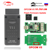 OPCOM V5สำหรับ Opel ON COM 1.70แฟลชเฟิร์มแวร์อัปเดตสายวินิจฉัยรถยนต์สำหรับ Opel OP-COM PIC18F458 CAN BUS OBD 2 OBD2เครื่องมืออัตโนมัติ