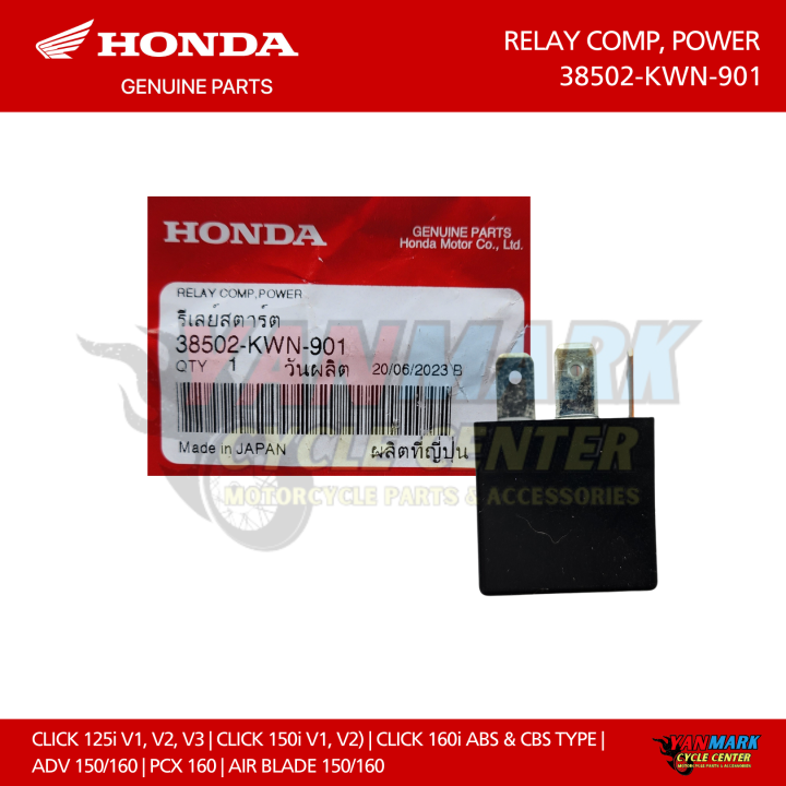 ORIGINAL HONDA RELAY COMP, POWER / STARTER RELAY CLICK 125i V1, V2, V3 CLICK 150i V1, V2