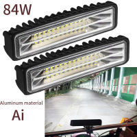 84W 28 LED รถทำงานไฟสปอตไลท์สว่างสูง Offroad รถยนต์รถบรรทุกขับรถไฟตัดหมอก DRL ขับรถโคมไฟอลูมิเนียม 12V-ujce8277