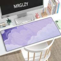 ┇☇✻ Aesthetics Mouse Pad Kawaii Anime Desk Mat Large XXL Cute Purple Mousepad Gaming Accessoroes Laptop Gamer Waterproof Keyboard