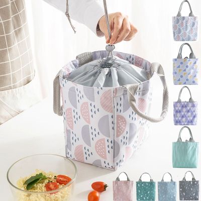 ❀❅₪ Portable Lunch Bag New Thermal Insulated Lunch Box Tote Picnic Cooler Bag Bento Pouch Lunch Container School Food Storage Bags