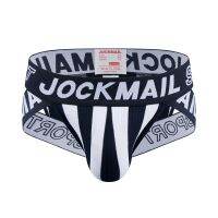 Jockmail กางเกงในชายเซ็กซี่ชุดชั้นในชาย jockstrap สลิป Homme cueca บ้านกางเกงกางเกงเกย์ Calzoncillos ระบายอากาศได้