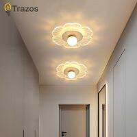 TRAZOS โคมไฟอะคริลิกเหล็กห้องนั่งเล่นไฟส่องสว่างในร่มโคมระย้า LED สีขาวสีทอง,โคมไฟบ้าน