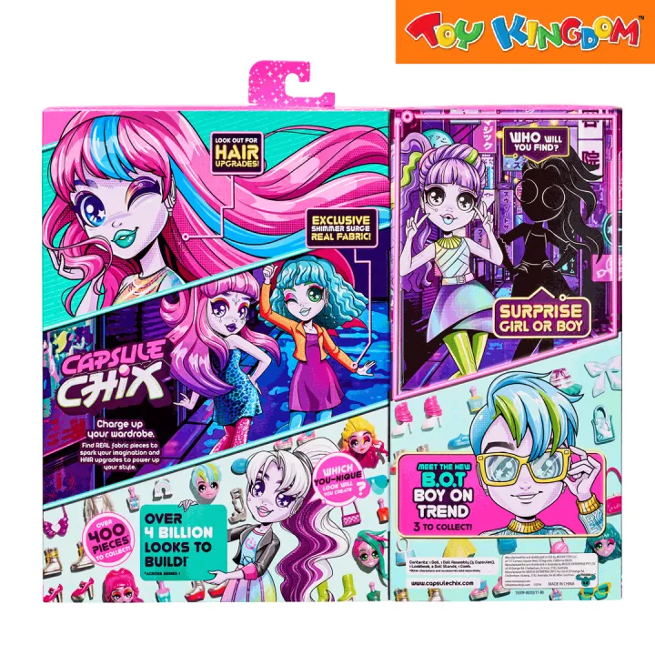 Capsule Chix Shimmer Surge Collection Assortment 2 2 Doll Pack Playset ...