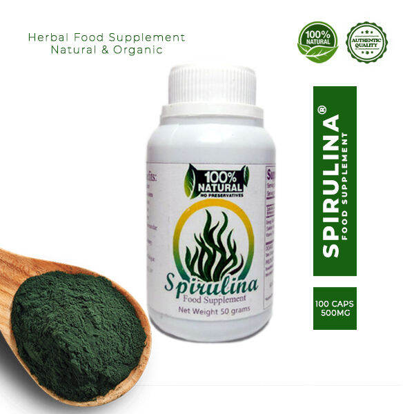 Spirulina Food Supplement Original Capsule100s 30's For Men Women AntiOxidant Helps Boost