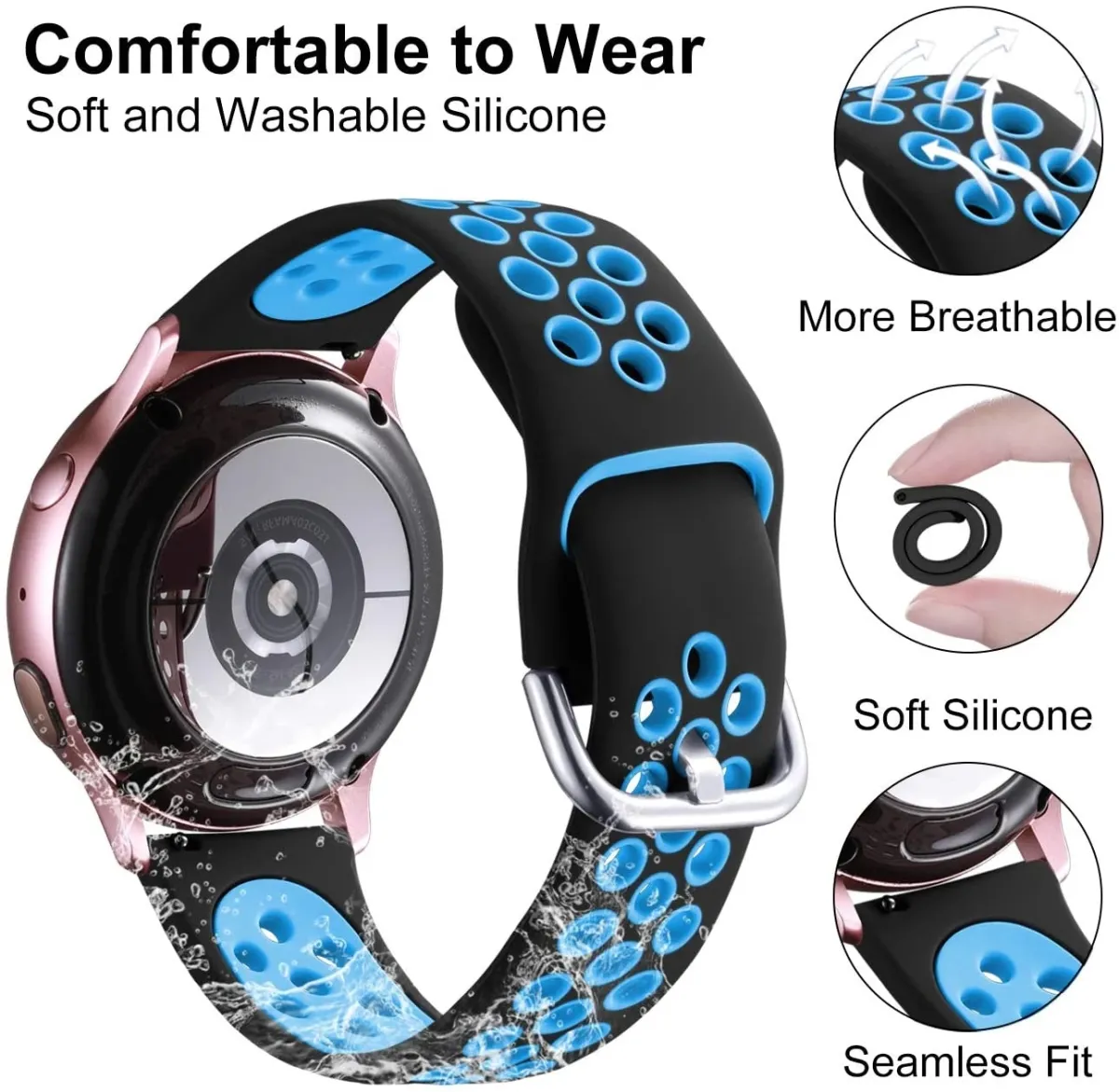 Dây đeo cho Samsung Galaxy Watch 3 sẽ giúp bạn đổi mới phong cách và tôn lên sự sang trọng cho chiếc đồng hồ của mình. Với nhiều màu sắc và chất liệu đa dạng, bạn sẽ dễ dàng tìm được một dây đeo phù hợp với phong cách và sở thích của mình.
