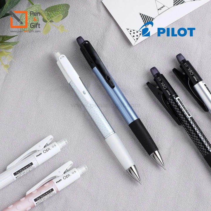 pilot-opt-mechanical-pencil-0-5-mm-stardust-blue-ดินสอกดเขย่า-pilot-opt-0-5-mm-hop-20r-สี-stardust-blue-penandgift