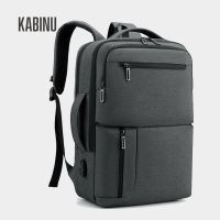 ? Business backpack shoulders laptop bag bag Oxford cloth pure color commuter outdoor bag USB charging