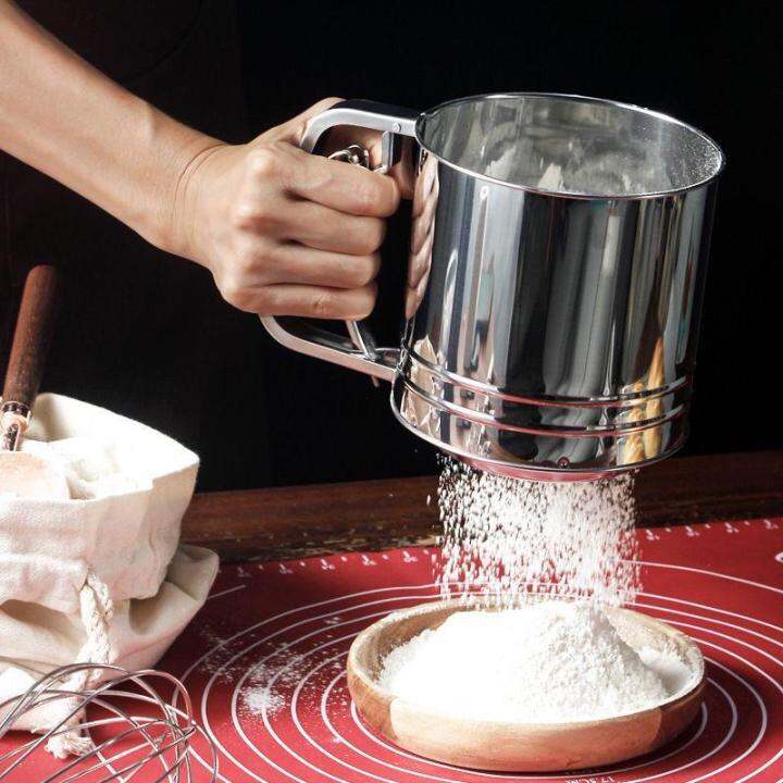 STAINELESS STEEL FLOUR SHAKER BAKING SHAKER FILTER FLOUR Lazada