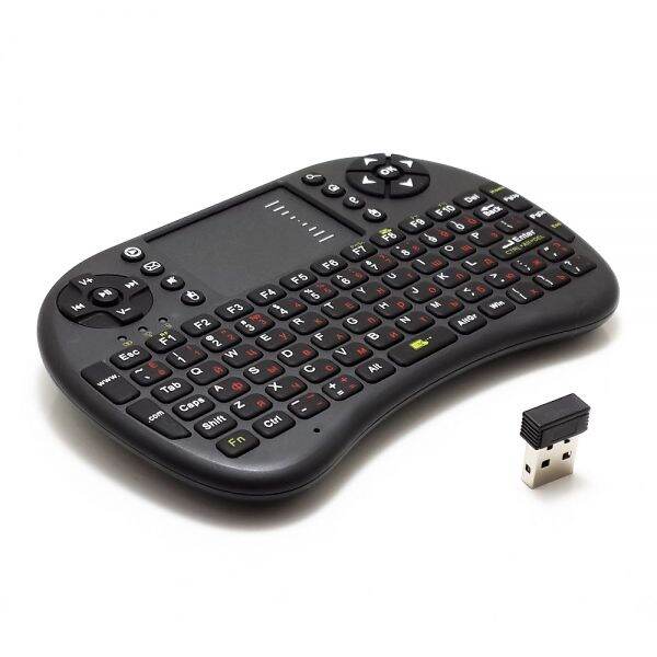 tokai-mini-keyboard-มินิคีย์บอร์ดและหน้าจอสัมผัส-touchpad-ในตัว-wireless-2-4g-รองรับ-smart-devices-สีดำ