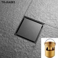 ✐✵ 304 stealth Tibetan can set ceramic tile stainless steel square black against the stench floor drain toilet bath room