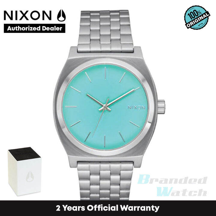 [Official Warranty] Nixon A0452084 Men's Time Teller 37mm Tiffany Blue