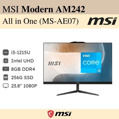 MSI All in one Modern AM242 12M-478XTH /Ci3-1215U/23.8" FHD/ 8GB /256M.2 Pcle SSD PC