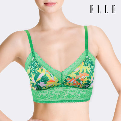 ELLE LINGERIE เสื้อชั้นใน Collection  Charming Floral SUMMER LOOK ไม่มีโครง - LH1839