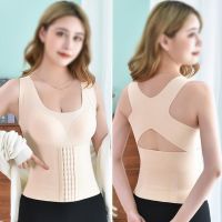 （A Beautiful） 4-In-1เอว Semi-women Redutive Girdle Posture Corrector SeamlessCorset Tops Tummy ControlTop