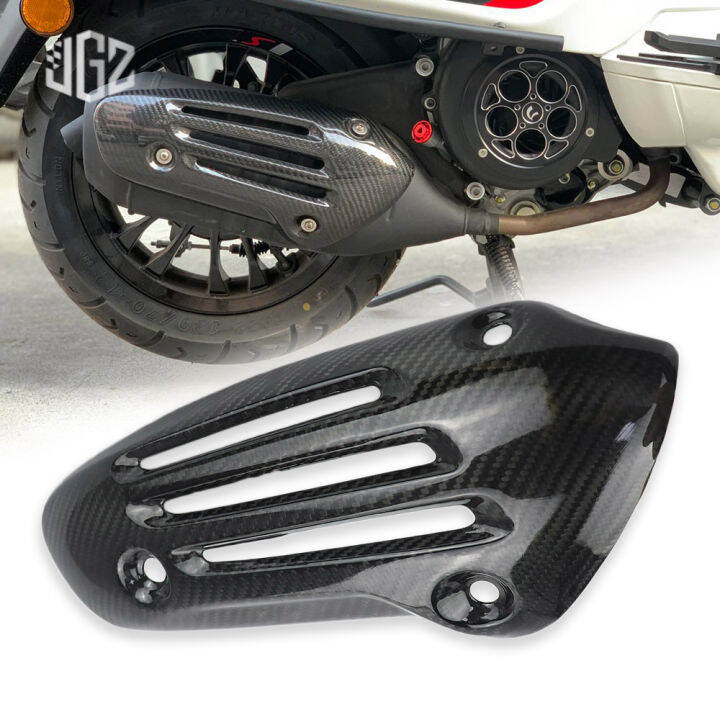 For Vespa Sprint Primavera Iget Exhaust Cover Motorcycle Real