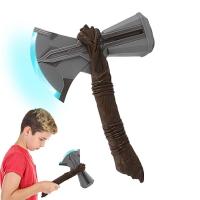 Toys Cosplay Axe Prop Weapon with Sound and Light Superhero Cos Axe Prop Model Toy LED Sound Storm Breaker Axe Electronic everyone