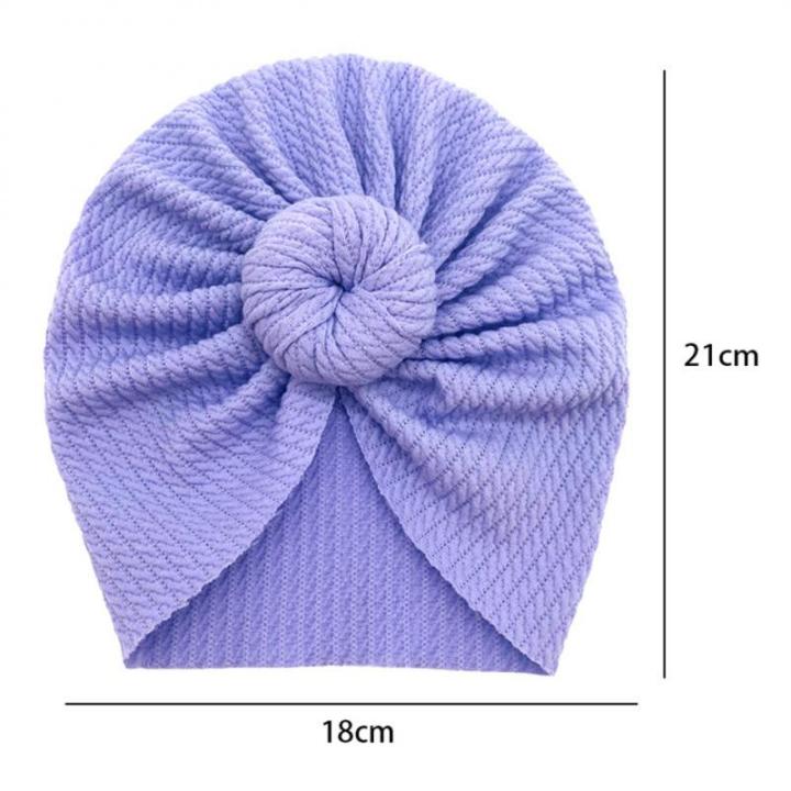 flower-baby-beanie-cap-newborn-baby-pit-bar-ball-head-indian-hat-soft-comfortable-toddler-head-thickened-headband-accessories