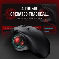 Trackball เมาส์ไร้สายบลูทูธ2.4G เมาส์ตามหลักสรีรศาสตร์เมาส์ USB G สำหรับคอมพิวเตอร์แอนดรอยด์วินโดวส์3ปรับ DPI ได้