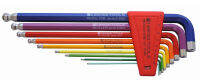 PB Swiss Tools PB 212LH-10 RB Ballend Hex Set Long Rainbow, Rainbow Metric Hex Key (Allen Wrench), PB212LH10RB