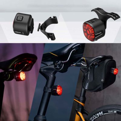 USB ชาร์จไฟจักรยานด้านหลังความสว่างสูงคืนขี่ไฟเตือนกันน้ำ6โหมดแสงขี่จักรยานอุปกรณ์