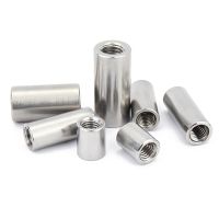 2/10pcs M3 M4 M5 M6 M8 M10 304 Stainless Steel Extend Long Lengthen Round Coupling Nut Connector Joint Sleeve Tubular Nut