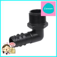 ข้องอเกลียวนอก PE TOWAI 3/4 นิ้วX20 มม. สีดำ แพ็ก 10 ชิ้นELBOW PIPE FITTING PE MPT TOWAI 3/4INX20MM BLACK 10PCS/PACK **ด่วน ของมีจำนวนจำกัด**