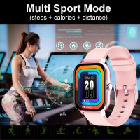 Hot1pc Square Smart Watch ผู้หญิงผู้ชาย Smartwatch Touch Dial Call เพลงสมาร์ทนาฬิกาสำหรับ Android IOS Fitness Tracker Trosmart nd