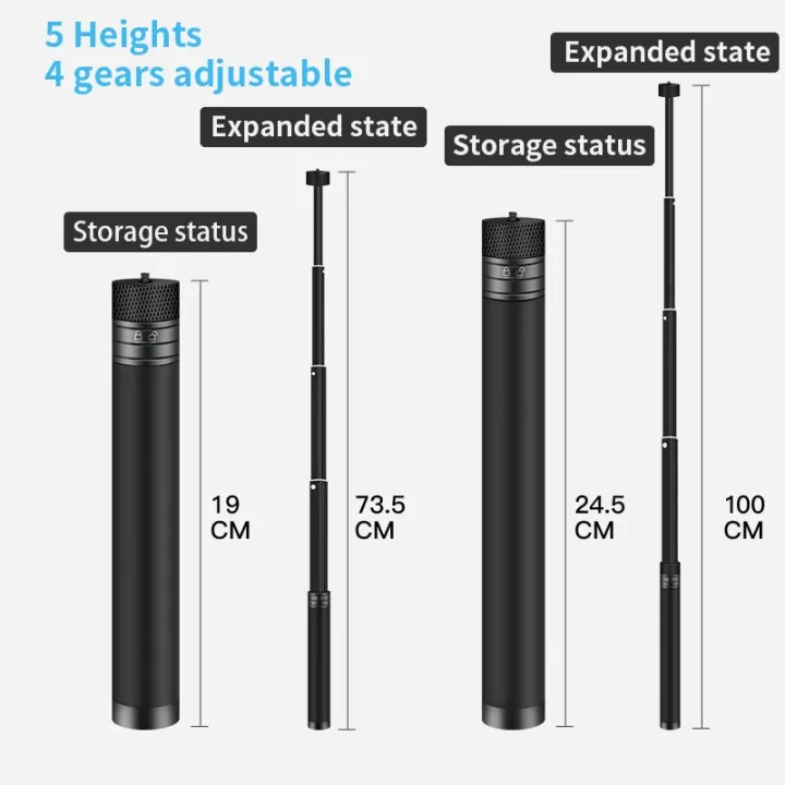 ไม้เซลฟี่สำหรับโทรศัพท์มือถือ-gimbal-อัพเกรด-martvse-สำหรับ-dji-กล้องแอคชั่นแคมเมรา2in1ไม้เซลฟี่-om5-4se-osmo-3-insta360one-r