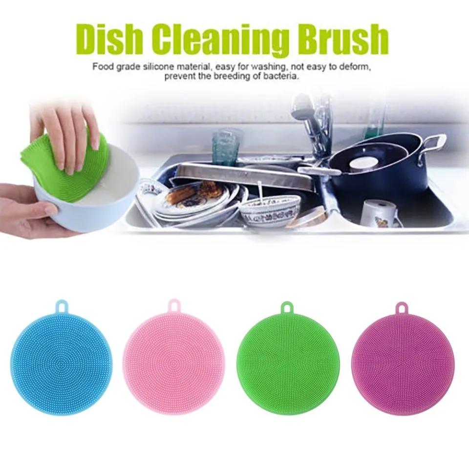 Kitchen Cleaning Brush, Silicone Dishwashing Brush, Fruit