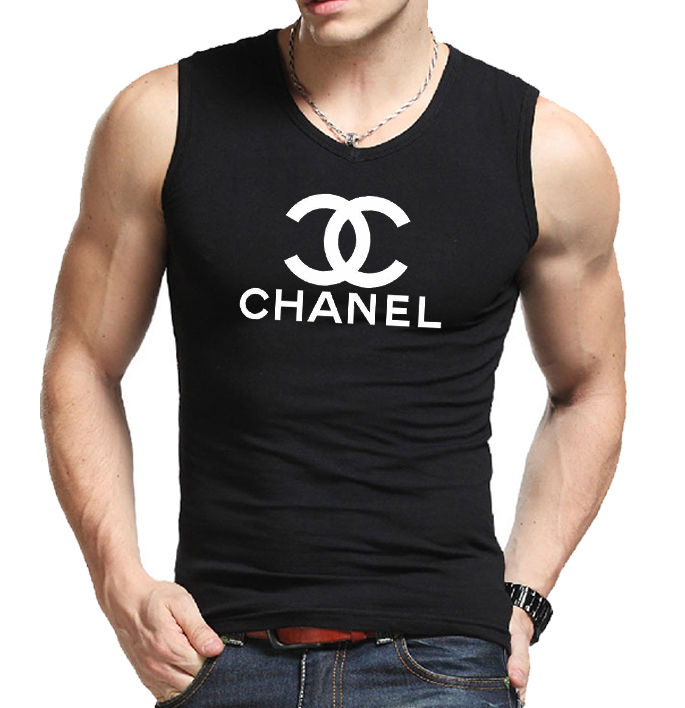 New Men's Tank Tops Cotton Clothes Round Collar Sleeve less t Shirts  Leisure Fitness Mens Loose Workout Tank Tops.