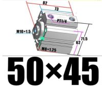 Pneumatic SDA Compact Air Cylinder Airtac Type Bore 50MM Port 1/4" SDA50*5X10*15X20*25x30*40X50*60X75/80/90/100S Mini Single Rod