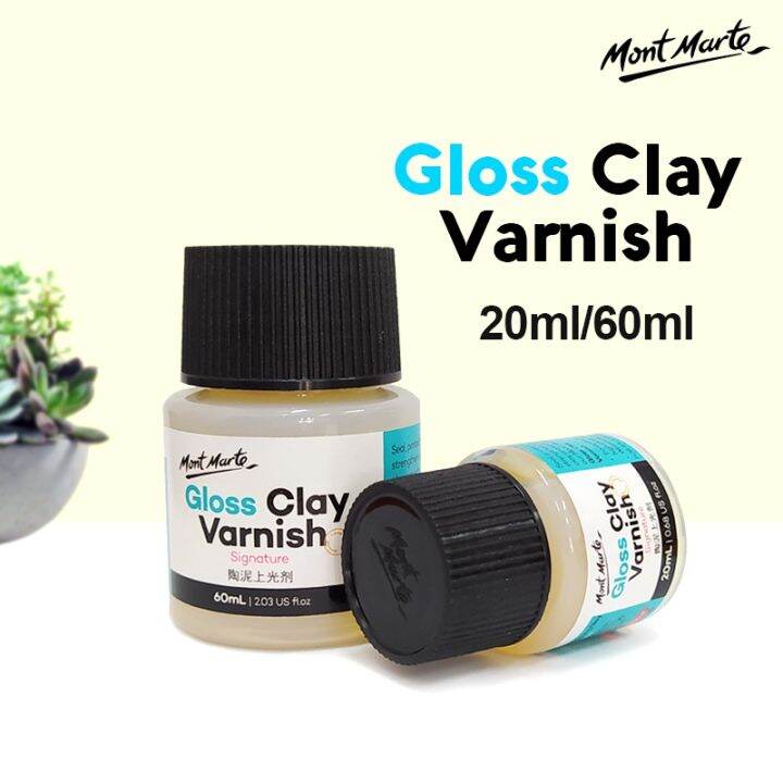 KakiJimat Mont Marte Transparent Gloss Clay Varnish Signature Sculpture Sealant Clear Varnish