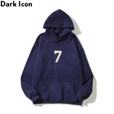 FOG FEAR OF GOD  High Street Digital 7 Hoodie Worn Print Mens Hoodie