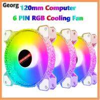 GEORG 6พิน รีโมทคอนโทรล Ventilador คูลเลอร์ พัดลมแชสซี ฮีทซิงค์ พัดลมระบายความร้อน พัดลมเคสคอมพิวเตอร์