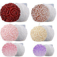 Ornaments Mirror Mould Home Decor Crystal DIY Flower Cluster Ice Tray Candle Scented Round