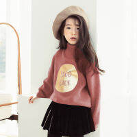 เสื้อแขนยาวกันหนาวด้านในเป็นผ้ากำมะหยี่ Children long sleeve cotton plus cashmere sweater